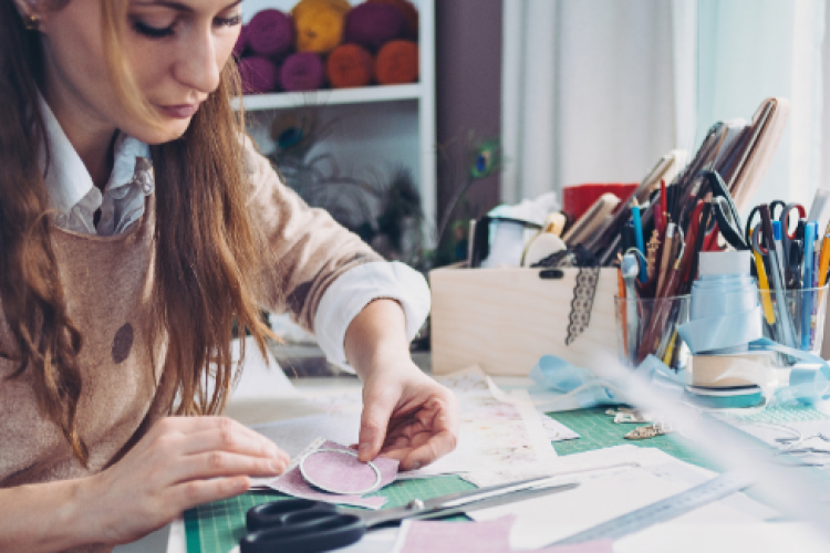 woman-doing-arts-crafts
